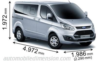 Ford Tourneo Custom L1 dimensions, boot space and similars