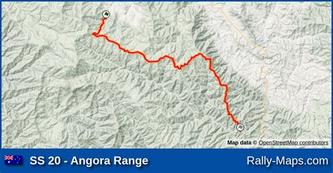 Ss Angora Range Stage Map Alpine Rally Of East Gippsland