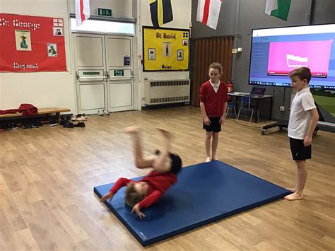 Pe Gymnastics In Action St Annes Catholic Primary School