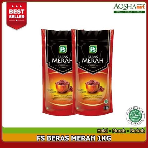 Jual Fs Beras Merah Rice Red Food Station Kg Shopee Indonesia