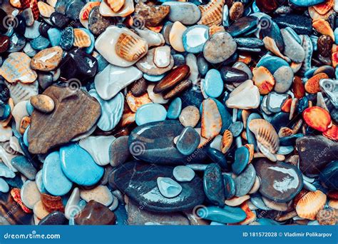 Beautiful Sea Colored Stones Stock Photo Image Of Decoration Pebble