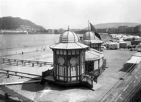 San Sebastián Caseta de baños para la familia real en la playa de la