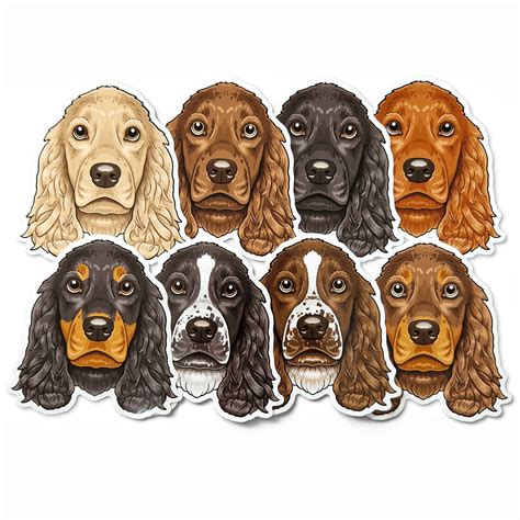 Cocker Spaniels Springer Spaniel Sticker Vinyls In A Range Of Colors