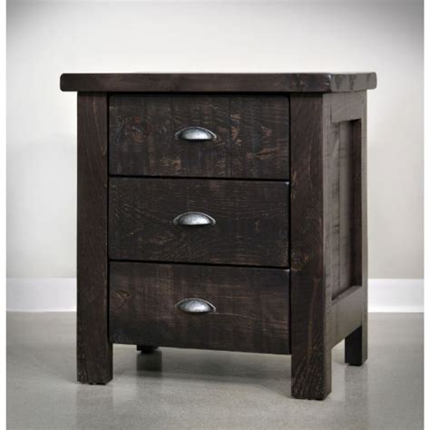 Frontier 3 Drawer Nightstand Fine Oak Things