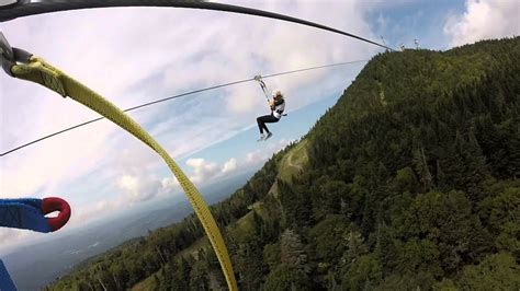 Gopro Zipline At Mont Tremblant Hd Youtube