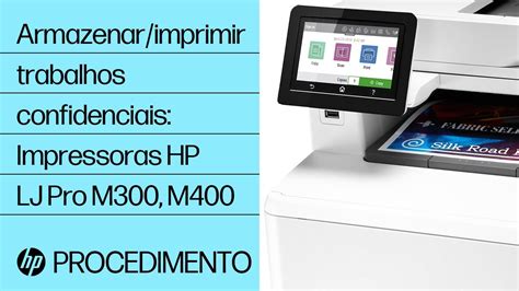 Hp Laserjet Pro Armazenar Trabalhos De Impressão Na Impressora Para Imprimir Mais Tarde Ou Em