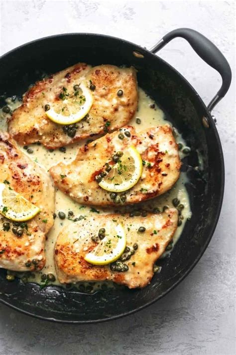 Creamy Lemon Chicken Piccata Creme De La Crumb