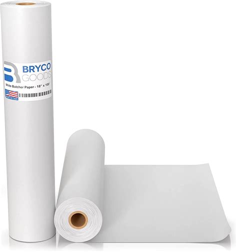 White Kraft Butcher Paper Roll Inch X Foot White Paper Roll