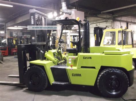 Clark 10 000 Lb Pneumatic Dual Drive Diesel Forklift With Side Shift