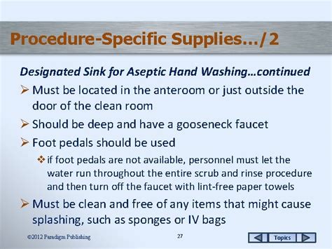 Chapter 6 Aseptic Garbing Hand Washing And Gloving