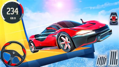 GT Car Stunts Racing Simulator 3D Impossible Mega Ramp Sports Car