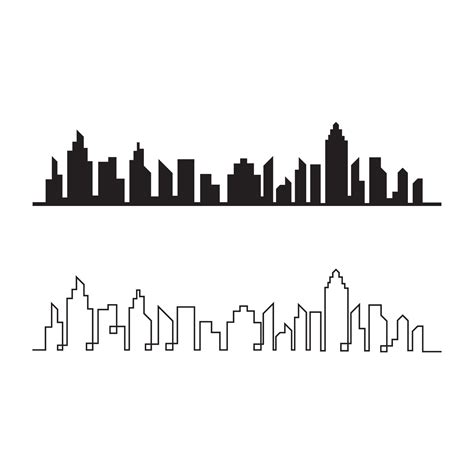 Modern City skyline . city silhouette. vector illustration in flat ...