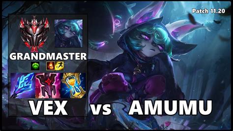 GRANDMASTER Support Gameplay VEX Vs AMUMU Patch 11 20 YouTube