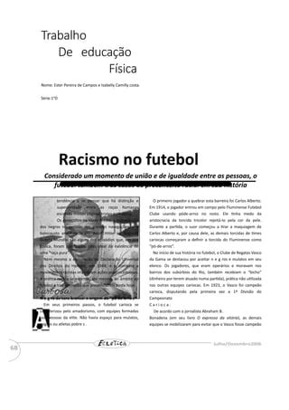 Racismo No Esporte PDF