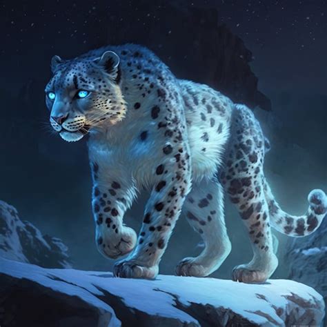 Snow Leopard Digital Art