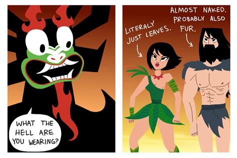Naked Samurai And His Sidekick Leaf Girl They Are Homeless And Smelly Please Feed Them And