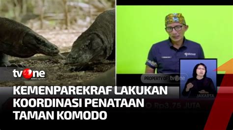 Penolakan Tiket Taman Komodo Sandiaga Uno Minta Semua Pihak Menahan