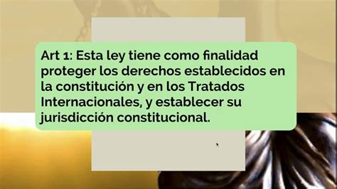 Ley Org Nica De Garant As Jurisdiccionales Y Control Constitucional