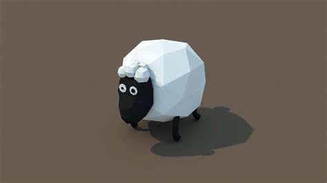 3d Model Low Poly Sheep Vr Ar Low Poly Cgtrader