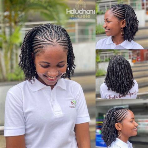 Twists Cornrows Combo Ideas No Added Extensions Protective