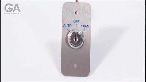 Automatic Doors 3 Position Key Switch Youtube