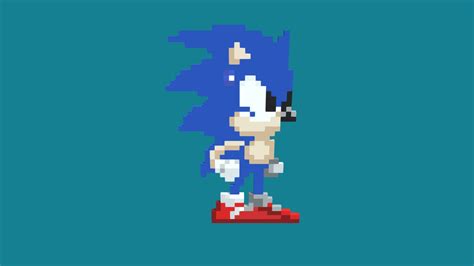 Pixel Sonic The Hedgehog Buy Royalty Free 3d Model By Dr Heinz