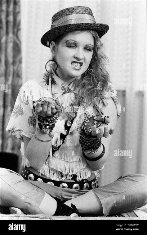 Cyndi Lauper 30 American Singer Songwriter Pictured May 1984 Stock