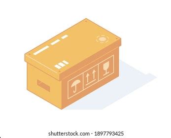 Handly Carton Box Icon Isometric Handly Stock Vector Royalty Free