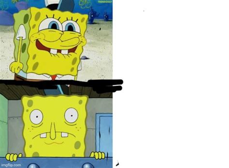 New Template Meme Excited And Worry Spongebob Fandom