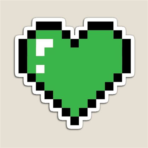 Pixel Art Game Life Heart Sticker