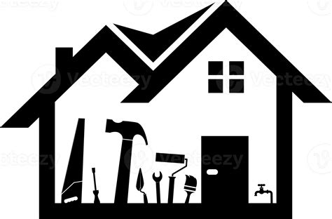 House Builder Logo House Repair Service Construction Building Worker