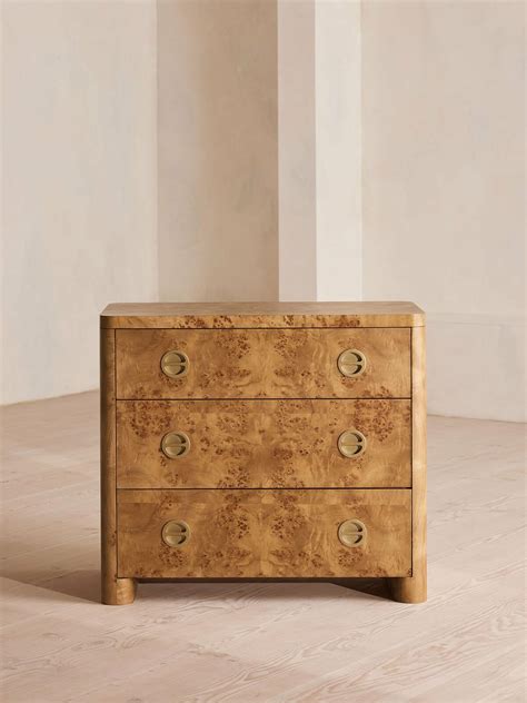 Warwick Three Drawer Dresser Mappa Burl Soho Home