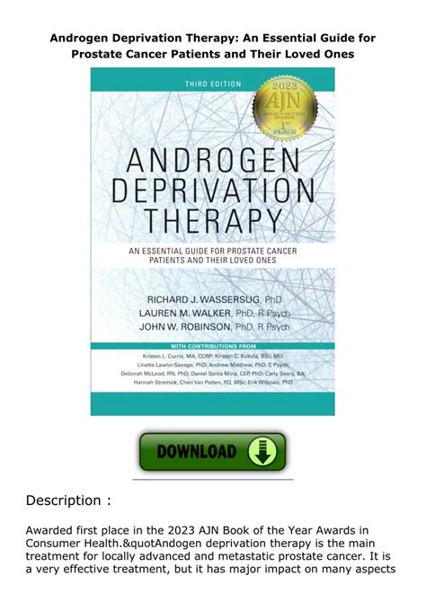 PPT Androgen Deprivation Therapy An Essential Guide For Prostate