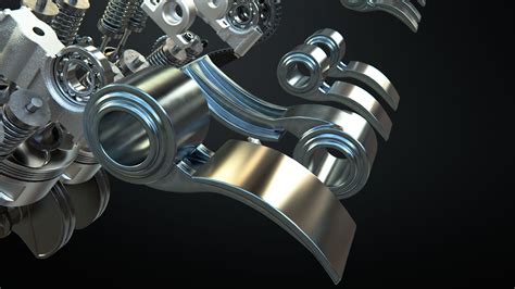 V8 Engine Working Animated 3D Model $250 - .ma .fbx .obj - Free3D