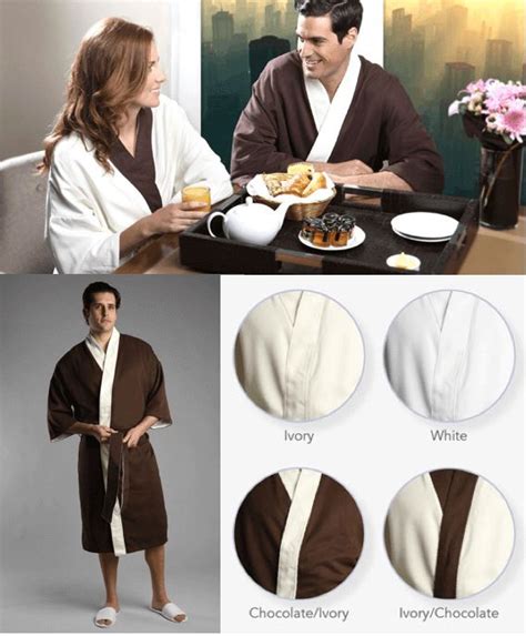 Pocketless Kimono Spa Microfiber Lined In Terry Brushed Microfiber