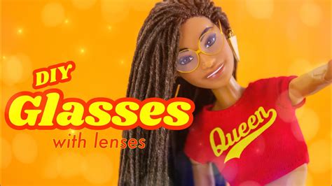 Diy How To Make Doll Glasses With Lenses Youtube