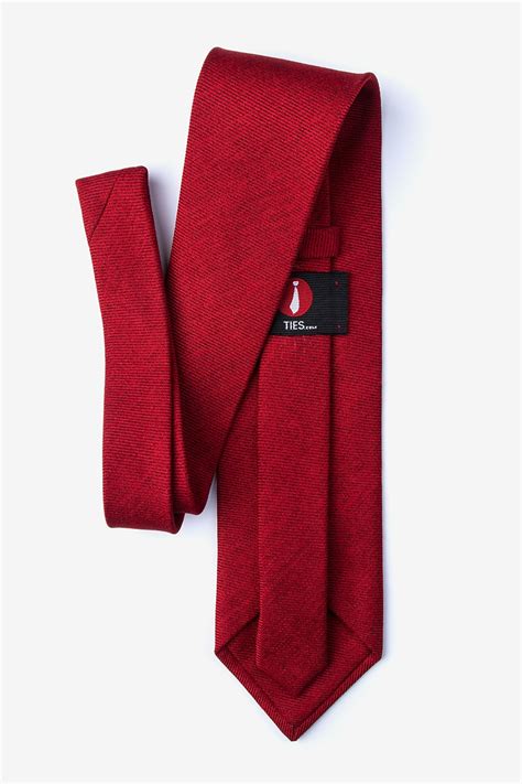 Red Cotton Beau Extra Long Tie Ties