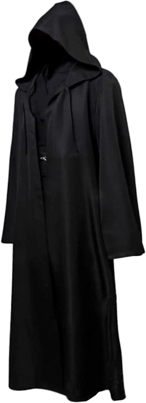 Graduatepro Men Hooded Robe Cloak Tunic Knight Jedi Fancy Star Wars