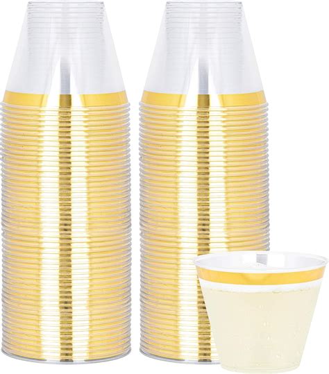 9 Oz Disposable Plastic Party Cupsold Fashioned Designed Tumblers