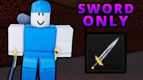 Sword Only Challenge In Roblox Flag Wars Youtube