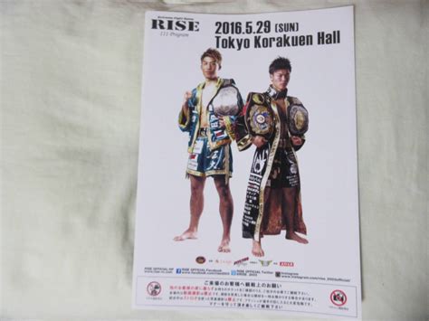 目立った傷や汚れなしRISE 111 那須川天心 選手VSタリックトッツ選手 パンフレットプログラム 神童 キックボクシングの落札