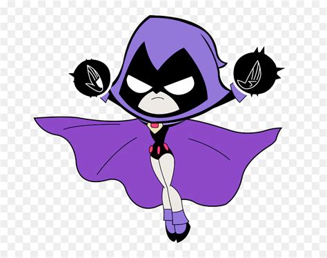 Raven Flying-rnd2826 - Teen Titans Go Raven Drawing, HD Png Download - vhv