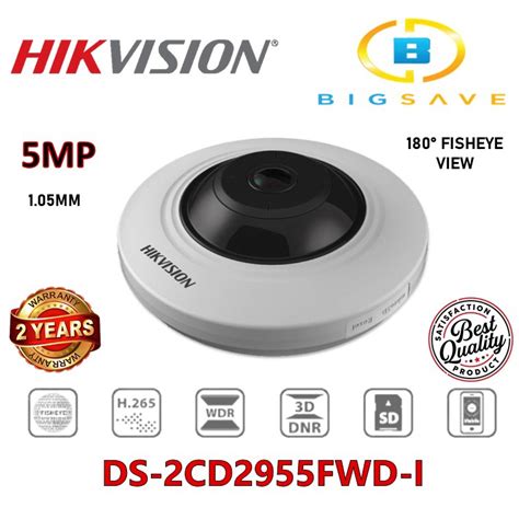 Hikvision Mp Ds Cd Fwd I Fisheye Fixed Ir Dome Network Camera