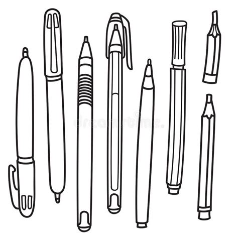 Dessin D Un Stylo Plume Stock Illustrations Vecteurs Clipart