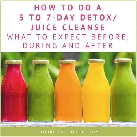 3 To 7 Day Detox Juice Cleanse Tips For Before During And After