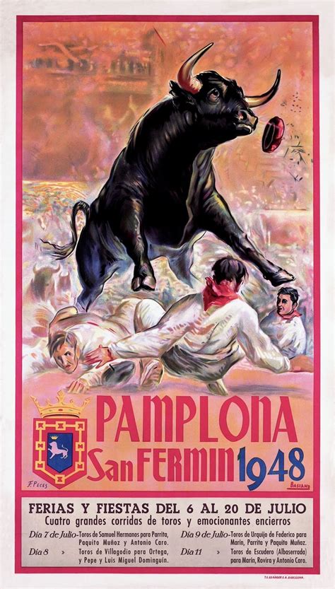 Pin By Bilbochimbo On Ol Pamplona Poster Bull Artwork