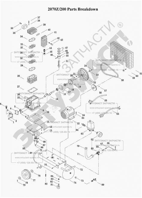 ЗАПЧАСТИ ДЛЯ КОМПРЕССОРА FUBAG B5200B/200 CT4 V400 (45681519) | Все для ...