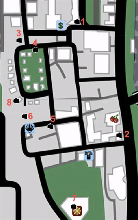 Gta Vice City Map Of Hidden Packages