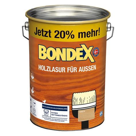 Bondex Holzlasur für Außen Farblos seidenglänzend 4 8 l kaufen bei OBI