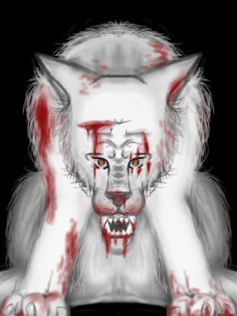 Blood Wolf By Moonlightstone On Deviantart